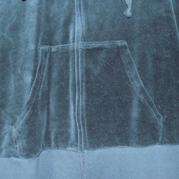 Juicy Couture Black Label Black Velour Hooded Poncho Size Small NWT - Picture 5 of 12